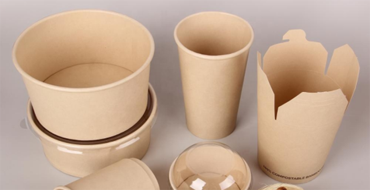 Disposable Manufacturer Compostable Food Packing Heatable Kraft Paper Cup Container Salad Bowls Soup Paper Bowl Making Machine