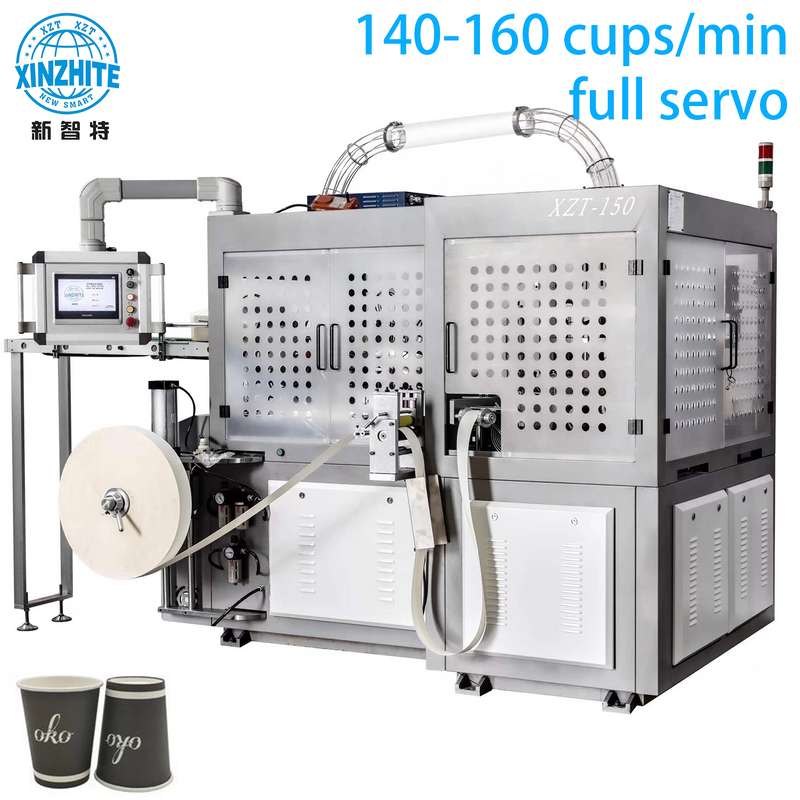 Disposable PE Coated Paper Cups Hot/Cold Beverage Drinking Cup Making Machine for Water Juice Coffee Tea