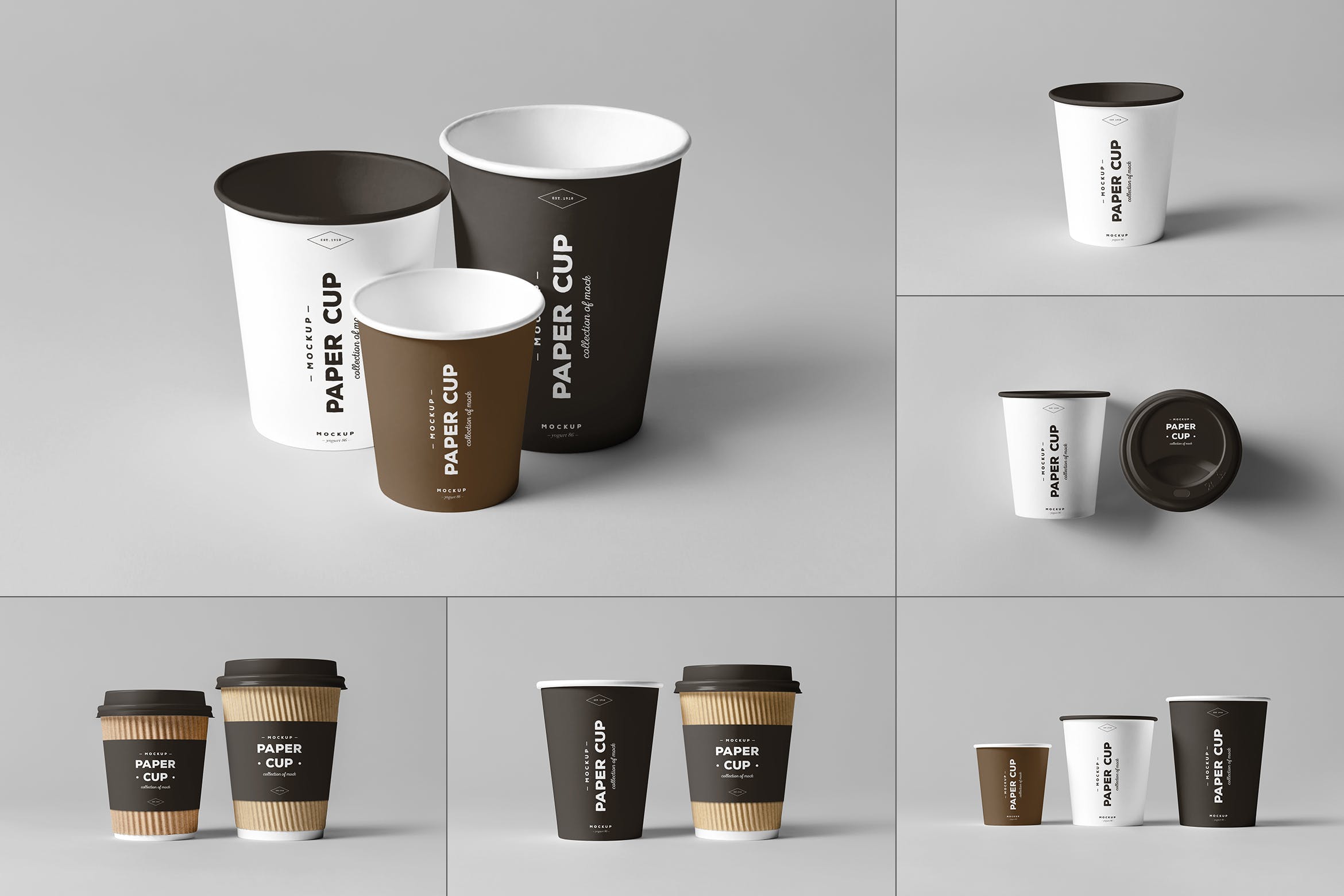 Printed Biodegradable Disposable PLA Coated Compostable Custom Logo Paper Coffee Cups Double Wall Paper Cup Cardboard Cup Making Machine